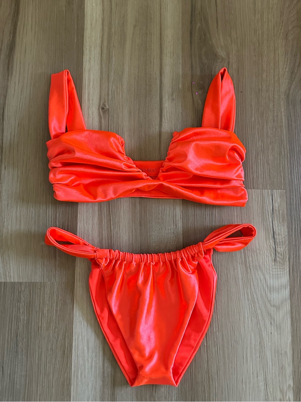 Divino Seas Vibrant Orange Shine Bikini Ana de Bretana